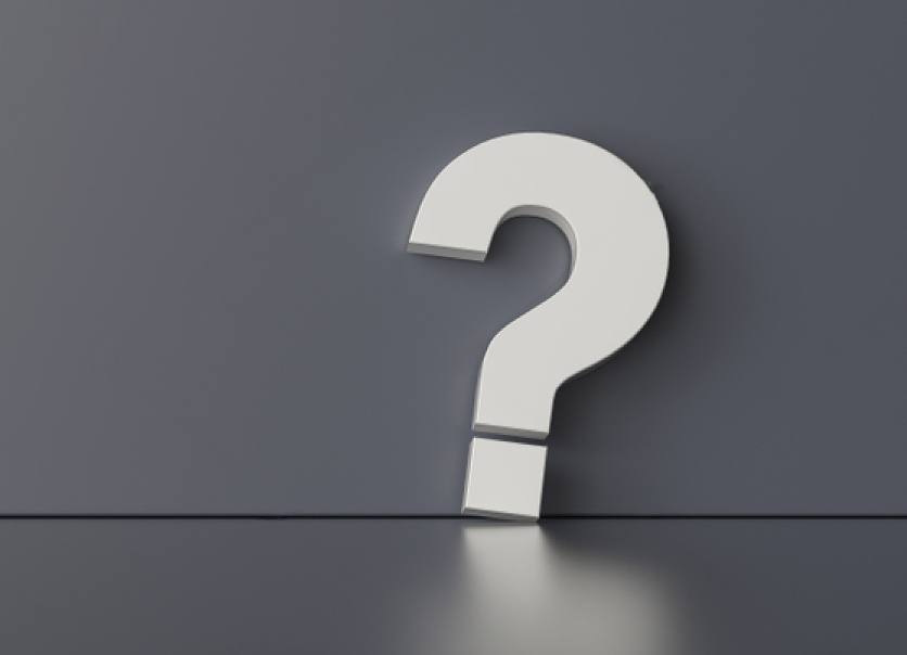 Herbal Mojo for Guys Frequently Asked Questions Page showing a huge Question mark